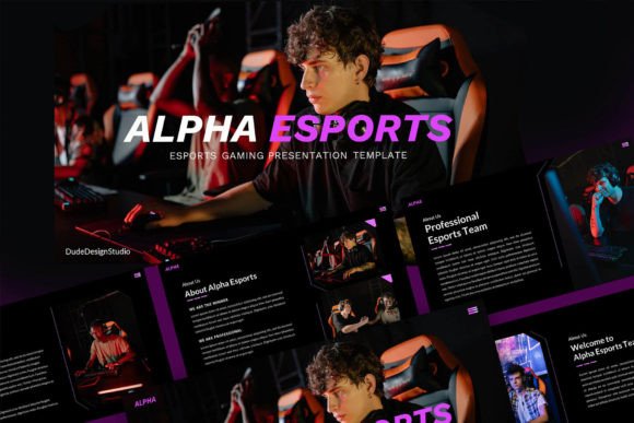 Alpha E-Sport Gaming Google Slides: A Dynamic Template for Modern Presentations