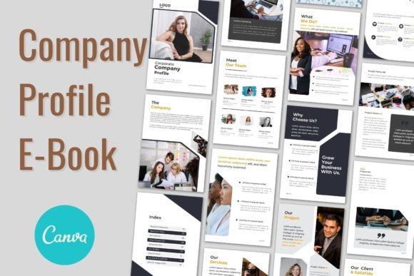 Company Profile Brochure Canva Template