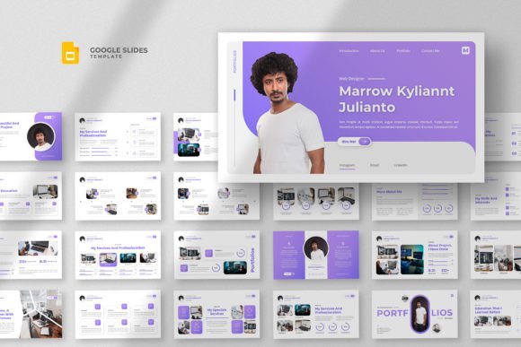 CV and Resume Google Slides Template for a Modern Edge