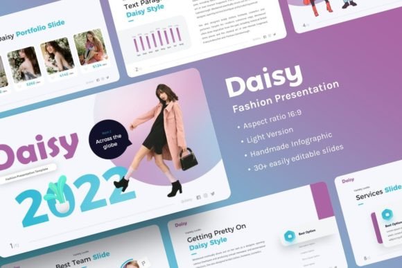 Daisy Fashion Presentation: A Versatile Template for Creative Projects