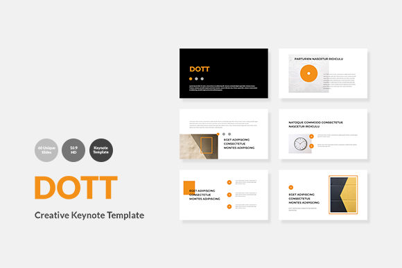 DOTT - Creative Keynote Template: Clean, Professional Slides