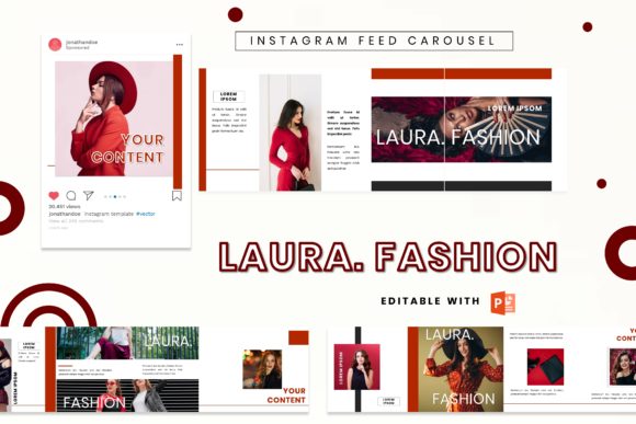Instagram Carousel - Laura Fashion: A Template for Modern Visual Storytelling