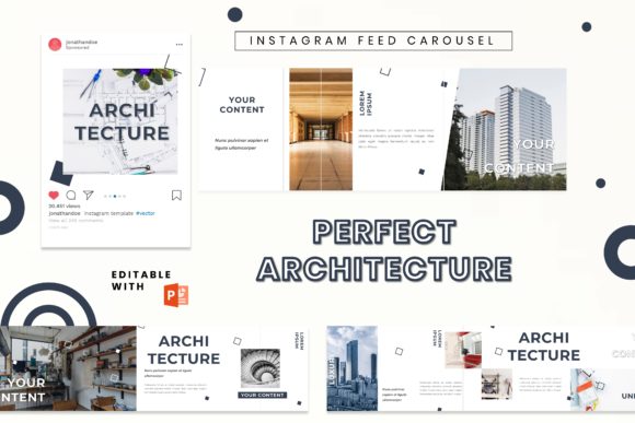 Instagram Carousel- Perfect Architecture: A Modern Template for Visual Storytelling
