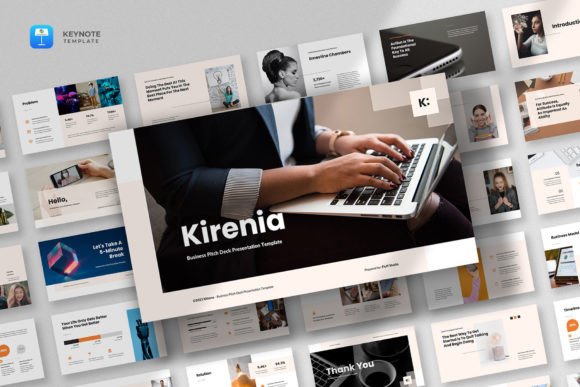 Kirenia: The Minimalist Pitch Deck Template for Startups