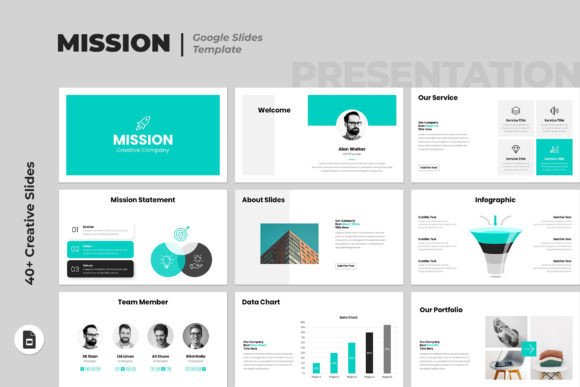Mission - Google Slides Template: A Minimalist's Toolkit for Clarity