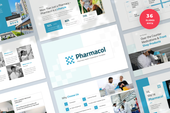 Pharmacy Health PowerPoint Template: A Modern Design Asset