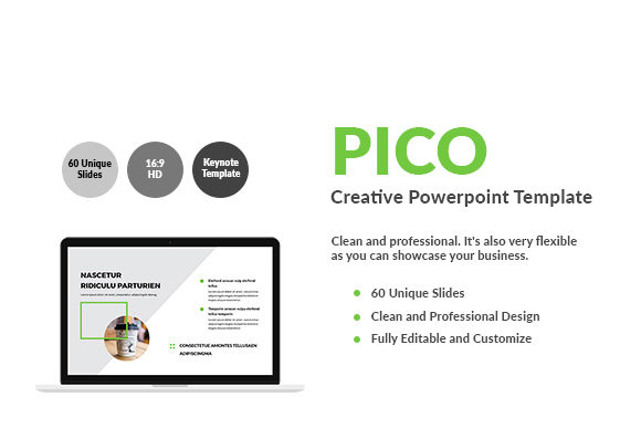 Pico - Creative Powerpoint Template: A Designer's Toolkit
