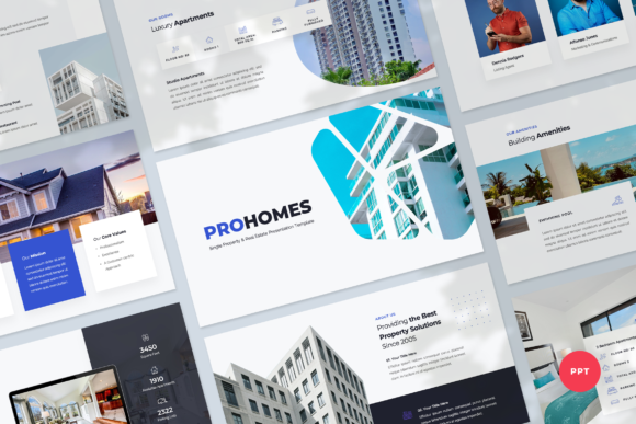 Single Property PowerPoint Template: Modern Real Estate Slides