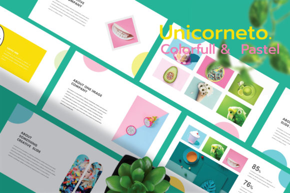 Unicornetto - Pastel PowerPoint: A Modern Design Asset