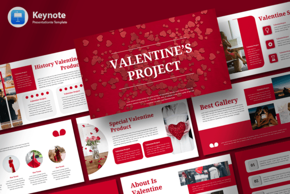 Valentine Project: A Keynote Template for Romantic Presentations